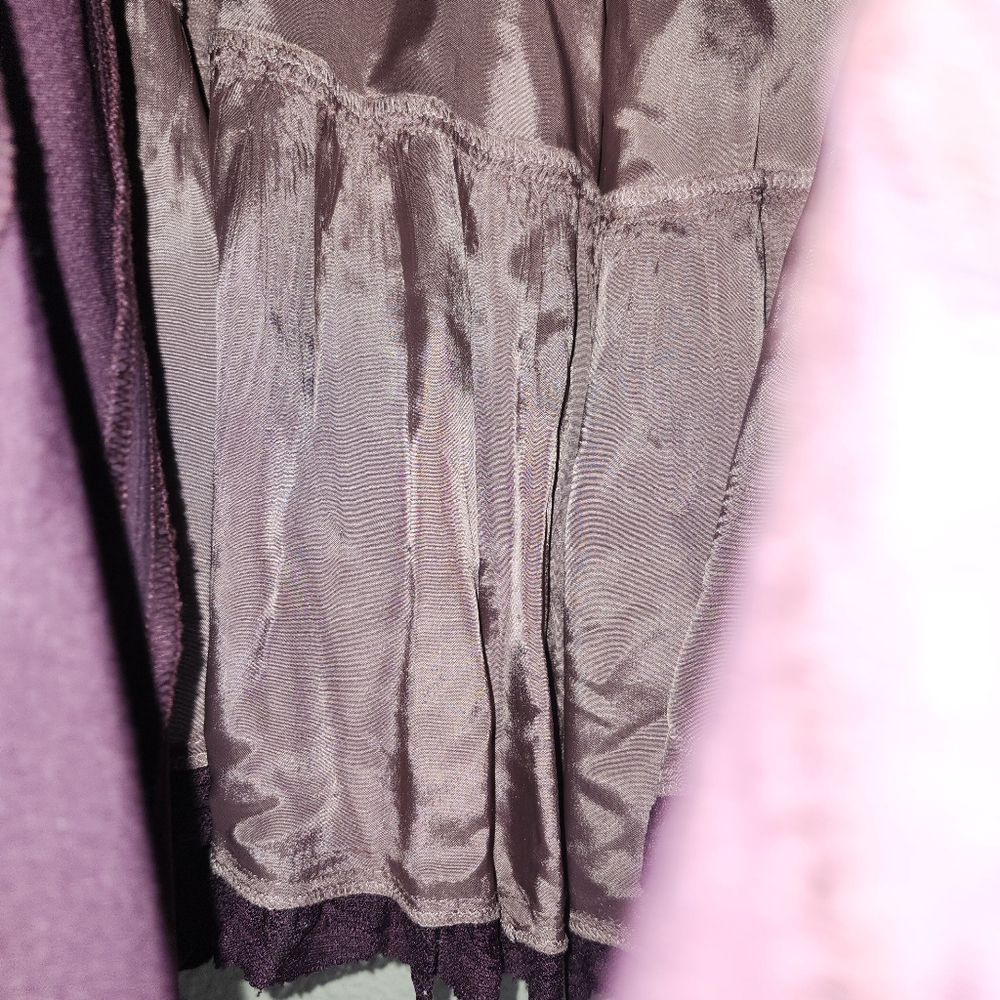 Elevenses * By Anthropologie Plum Mid Length "Dancer" Skirt Size 6 - Picture 7 of 9